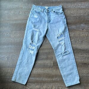 BP Blue Jeans with Vintage Distressing